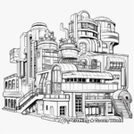 Detailed Architectural Building Coloring Pages 4