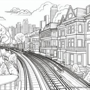 Detailed Architecture Vector Coloring Pages 2