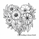 Detailed Aster and Heart Coloring Pages 4