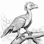 Detailed Atrociraptor Fossil Coloring Pages 1