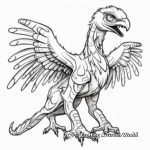 Detailed Atrociraptor Fossil Coloring Pages 2