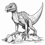 Detailed Atrociraptor Fossil Coloring Pages 3