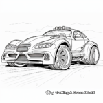 Detailed Autocross Car Coloring Pages for Artists 3