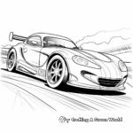 Detailed Autocross Car Coloring Pages for Artists 4