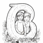 Detailed 'B is for Banana' Coloring Pages for Adults 1