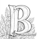 Detailed 'B is for Banana' Coloring Pages for Adults 2