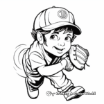 Detailed Baseball Team Logo Coloring Pages for Adults 3