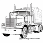 Detailed Big Rig Truck Coloring Pages 2