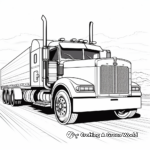 Detailed Big Rig Truck Coloring Pages 4