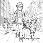 Detailed Black Friday Shopping Coloring Pages for Adults 2