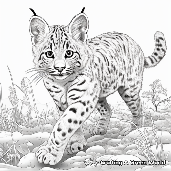 Bobcat Coloring Pages - Free &amp; Printable!