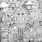 Detailed Bohemian Pattern Coloring Pages for Adults 3