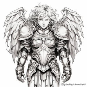Detailed Breastplate of Righteousness Coloring Pages 3