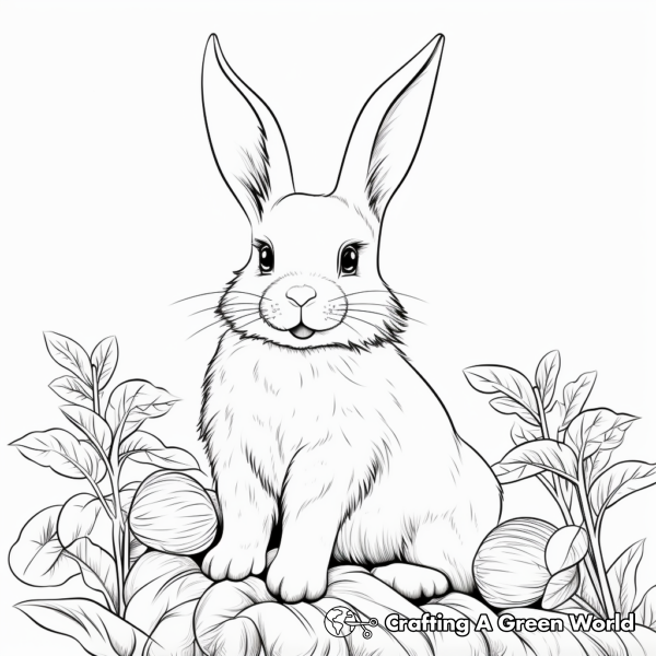 Bunny Coloring Pages For Adults - Free & Printable!