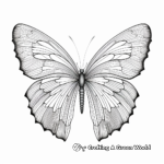 Detailed Butterfly Wing Pattern Pages for Adults 4