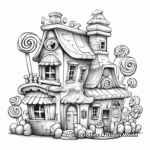 Detailed Candy Factory Coloring Pages 1
