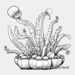 Detailed Carnivorous Plant Coloring Pages for Adults 3