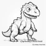 Detailed Cartoon Dinosaur Coloring Pages 3