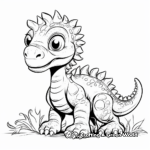 Detailed Cartoon Dinosaur Coloring Pages 4
