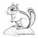 Detailed Chipmunk Anatomy Coloring Pages 3