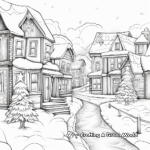 Detailed Christmas Light Coloring Pages 1
