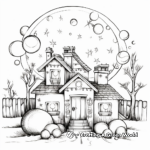 Detailed Christmas Light Coloring Pages 4