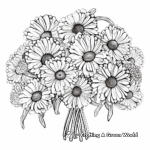 Detailed Chrysanthemum Bouquet Coloring Pages for Adults 1