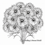 Detailed Chrysanthemum Fireworks Coloring Pages for Adults 1