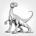 Detailed Compysognathus Dinosaur Coloring Pages 4