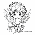 Detailed Cupid Coloring Pages for Adults 3