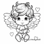 Detailed Cupid Coloring Pages for Adults 4