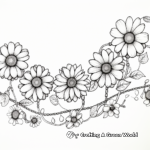 Detailed Daisy Chain Coloring Pages 1