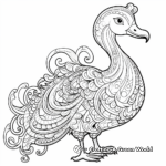 Detailed Dodo Bird Coloring Pages for Adults 1