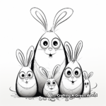Detailed Easter Bunny Family Coloring Pages 3