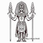 Detailed Egyptian God Coloring Pages 3