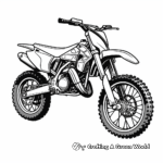 Detailed Enduro Dirt Bike Coloring Pages 2