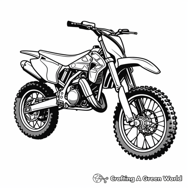 Dirt Bike Coloring Pages - Free &amp; Printable!