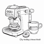 Detailed Espresso Machine Coloring Pages 3