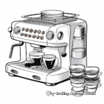 Detailed Espresso Machine Coloring Pages 4