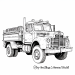 Detailed Fire Engine Truck Coloring Pages for Adults 2