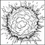 Detailed Fireball Explosion Coloring Pages 3