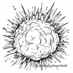 Detailed Fireball Explosion Coloring Pages 4