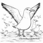 Detailed Flock of Seagulls Coloring Pages 2
