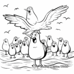 Detailed Flock of Seagulls Coloring Pages 4