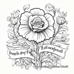 Detailed Flower and Quote Coloring Pages for Adults 1