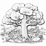 Detailed Forest Scene for Arbor Day Coloring Pages 4