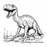 Detailed Fossil Elasmosaurus Coloring Pages 3