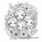 Detailed Four Seasons of the Year Coloring Pages 1