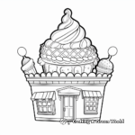 Detailed Gelato Ice Cream Coloring Pages for Adults 3