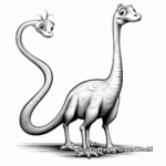 Detailed Giraffatitan Coloring Pages for Adults 1